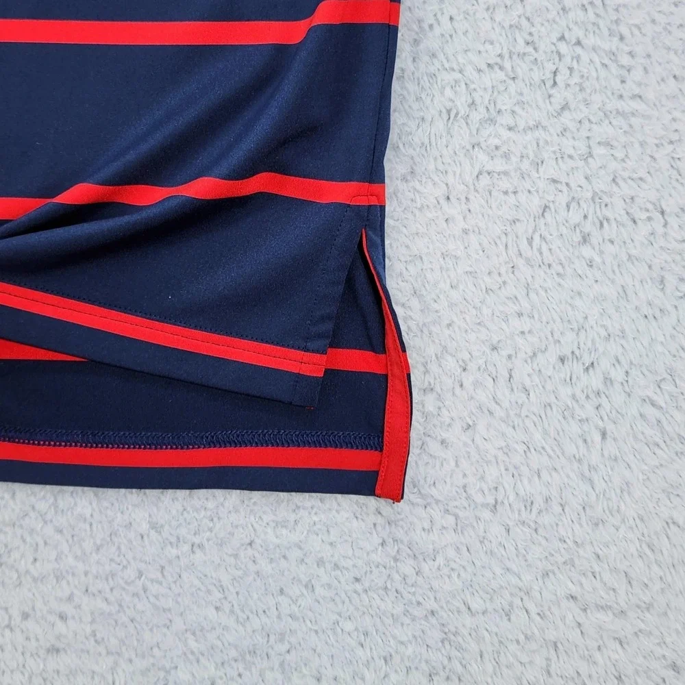 RLX Ralph Lauren Ryder Cup USA 2020 Golf Shirt Polo Mens Large Blue Red Striped